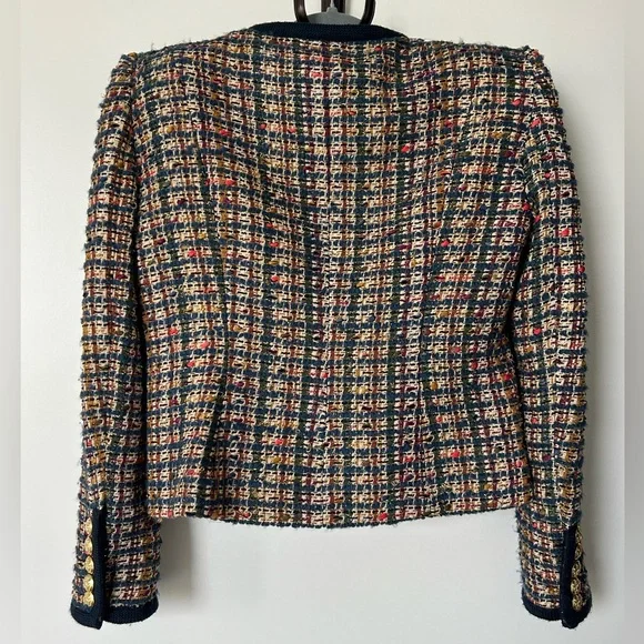 Veronica Beard Lars Tweed Jacket w/ gold buttons Sz. 2 - Picture 5 of 8